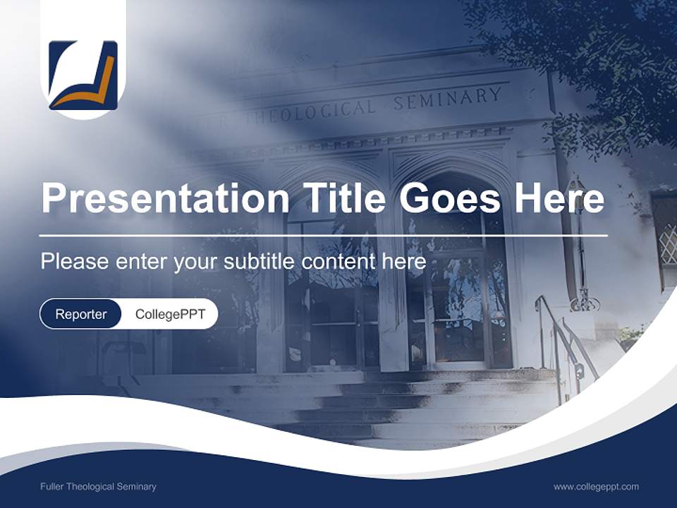 Fuller Theological Seminary Lecture Sharing and Networking Event PPT Template4:3 ratio PPT effect preview image4