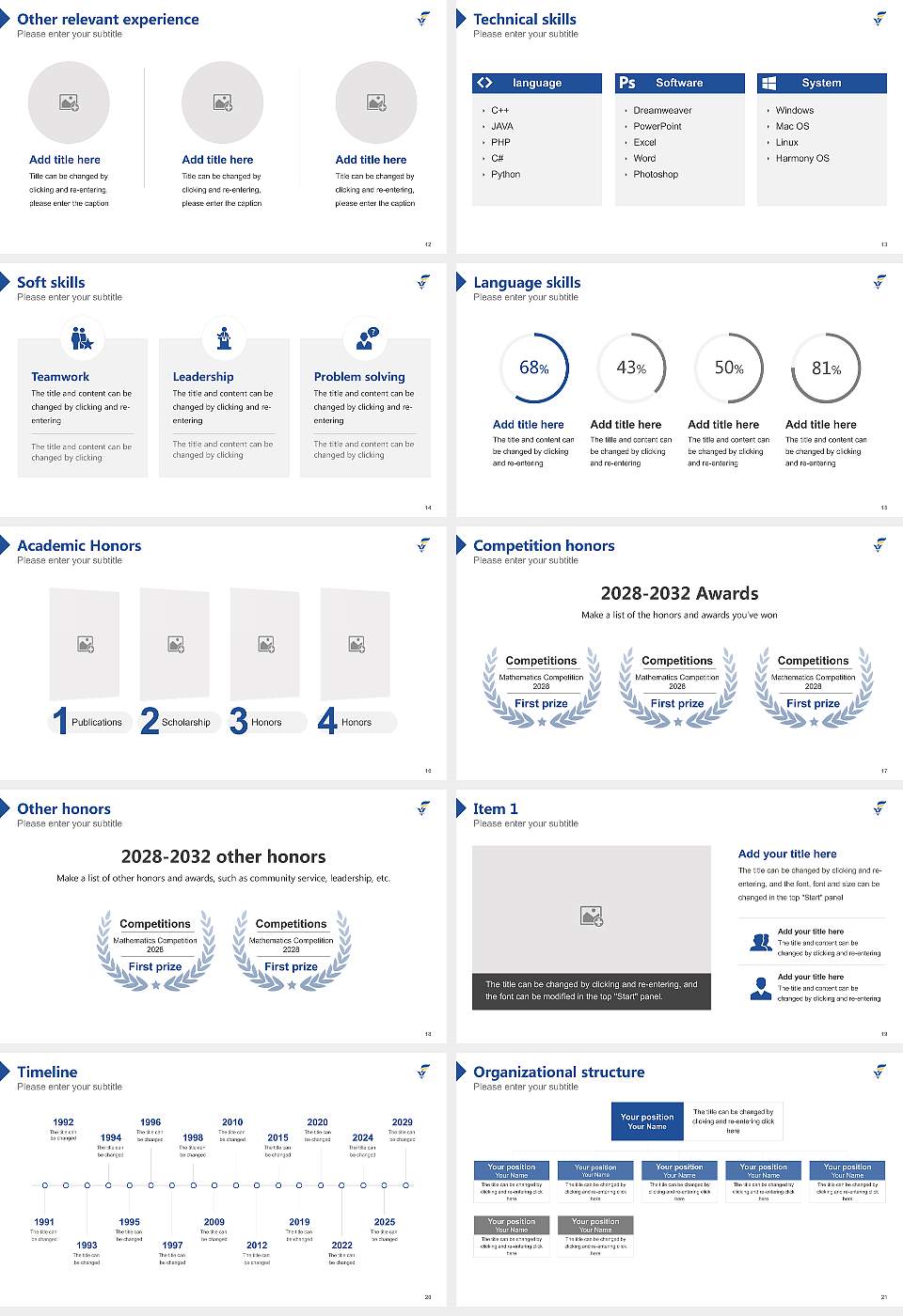 Fort Valley State University Resume PPT Template16:9 ratio PPT effect preview image3