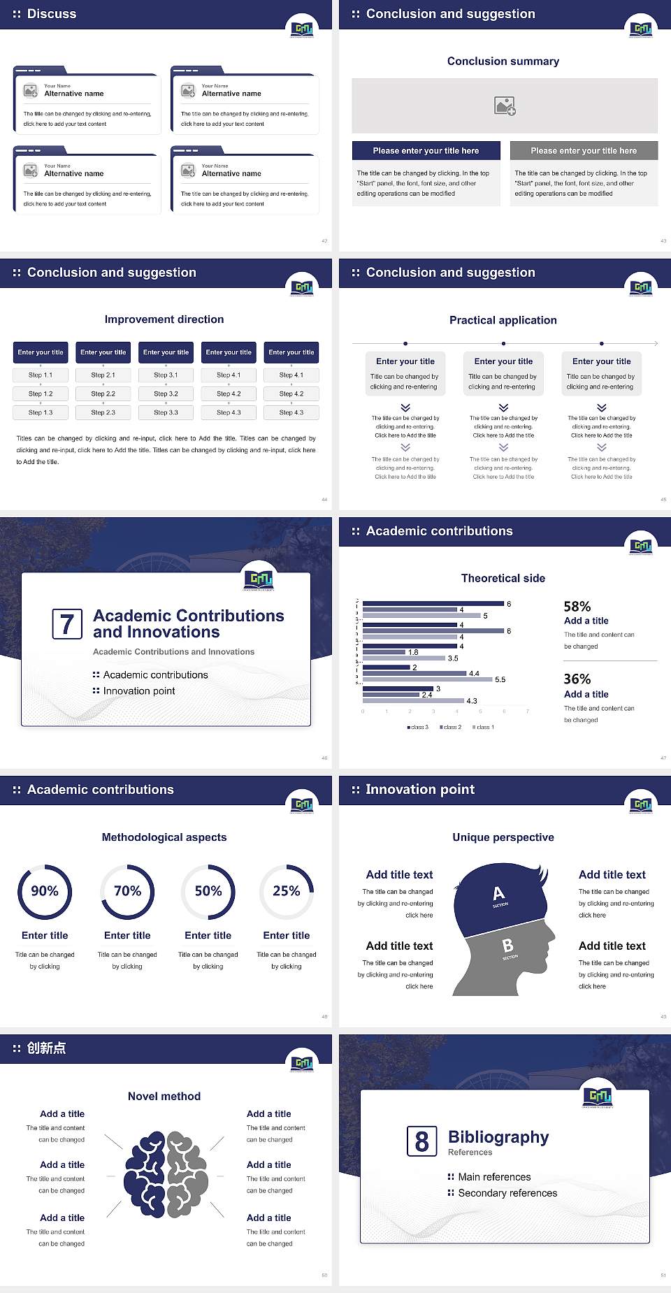 Grace Mission University Graduation Thesis Defense PPT Template4:3 ratio PPT effect preview image6