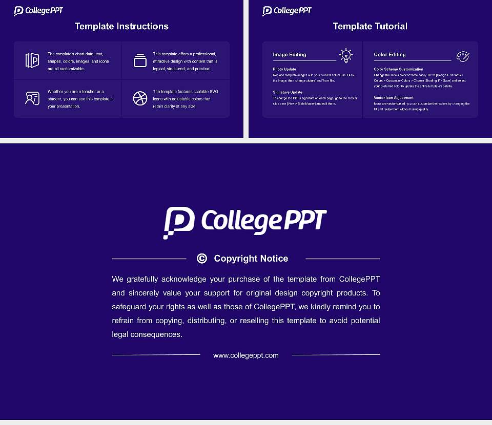 Fontbonne University Academic Presentation/Research Findings Report PPT Template16:9 ratio PPT effect preview image5