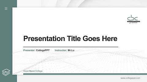 Great Basin College Thesis Proposal/Graduation Defense PPT Template