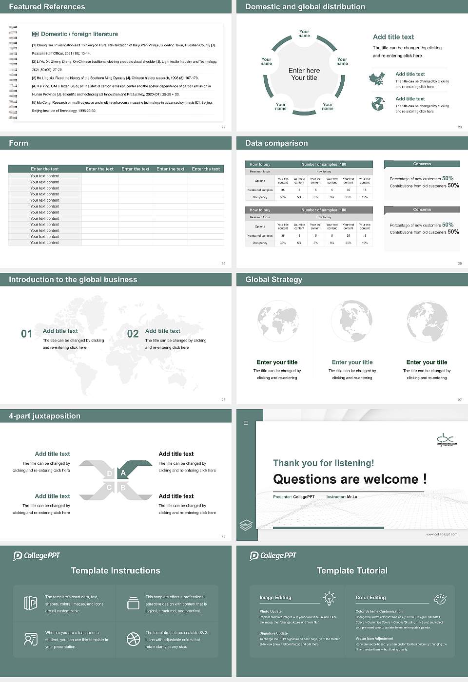 Great Basin College Thesis Proposal/Graduation Defense PPT Template16:9 ratio PPT effect preview image4
