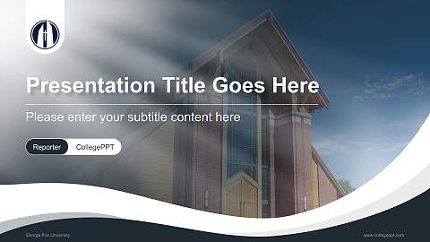 George Fox University Lecture Sharing and Networking Event PPT Template