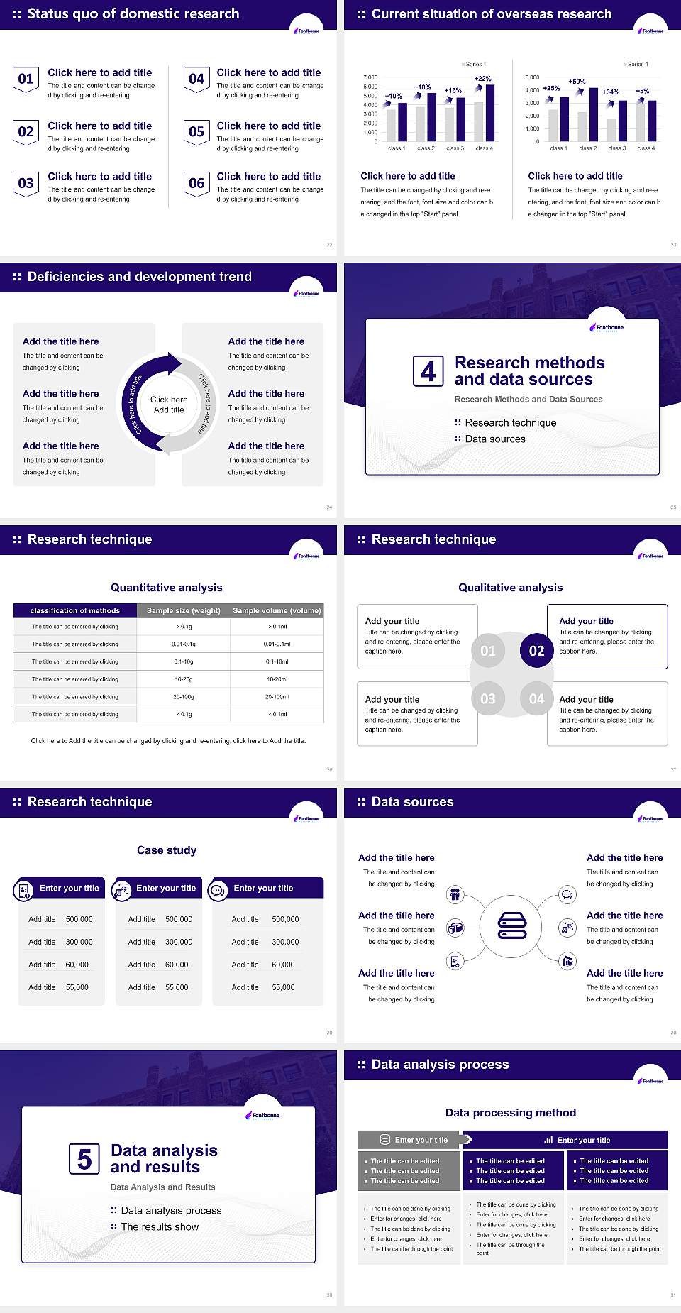 Fontbonne University Graduation Thesis Defense PPT Template4:3 ratio PPT effect preview image4