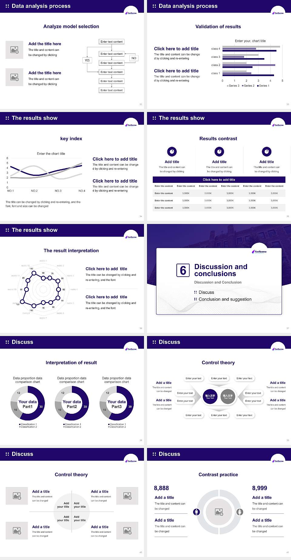 Fontbonne University Graduation Thesis Defense PPT Template4:3 ratio PPT effect preview image5