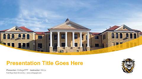 Fort Hays State University Course/Courseware Creation PPT Template