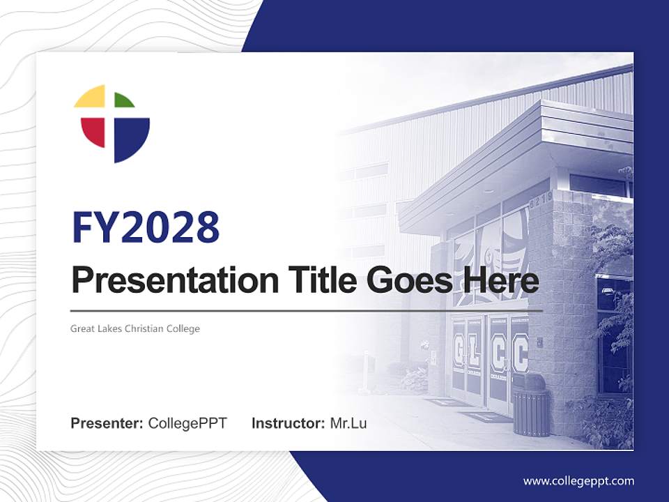 Great Lakes Christian College Academic Presentation/Research Findings Report PPT Template4:3 ratio PPT effect preview image5