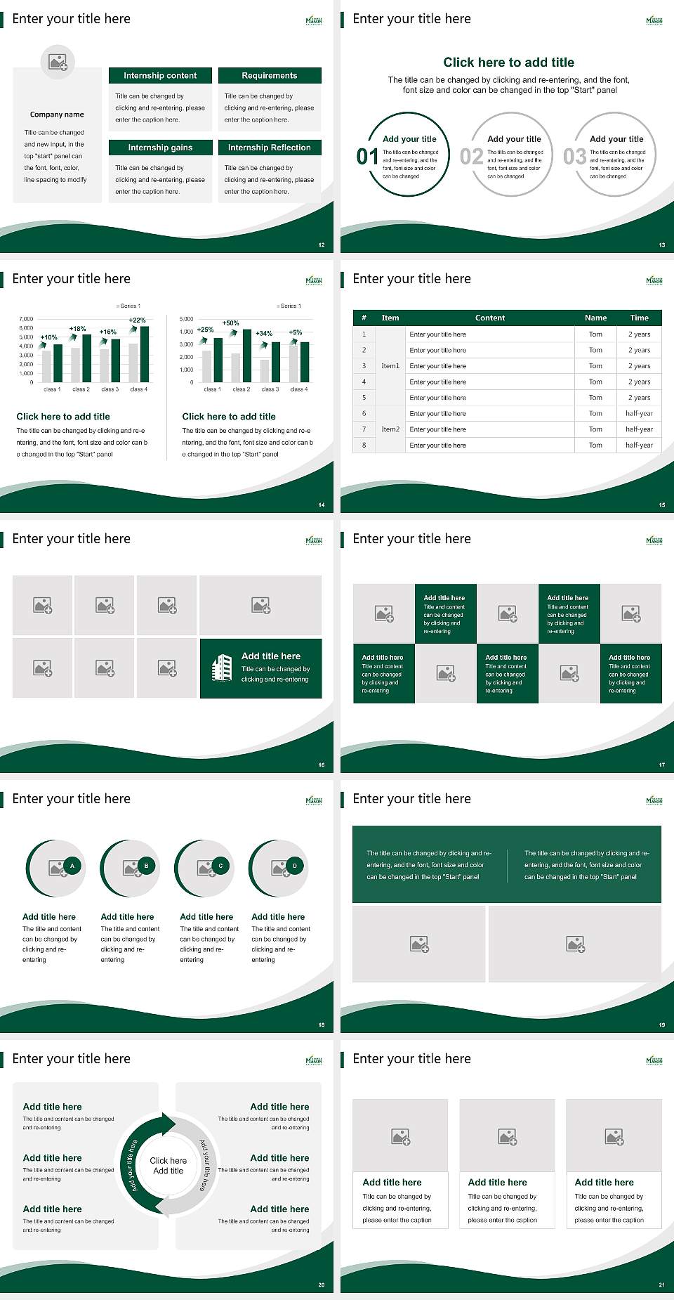 George Mason University(GMU) Lecture Sharing and Networking Event PPT Template4:3 ratio PPT effect preview image3