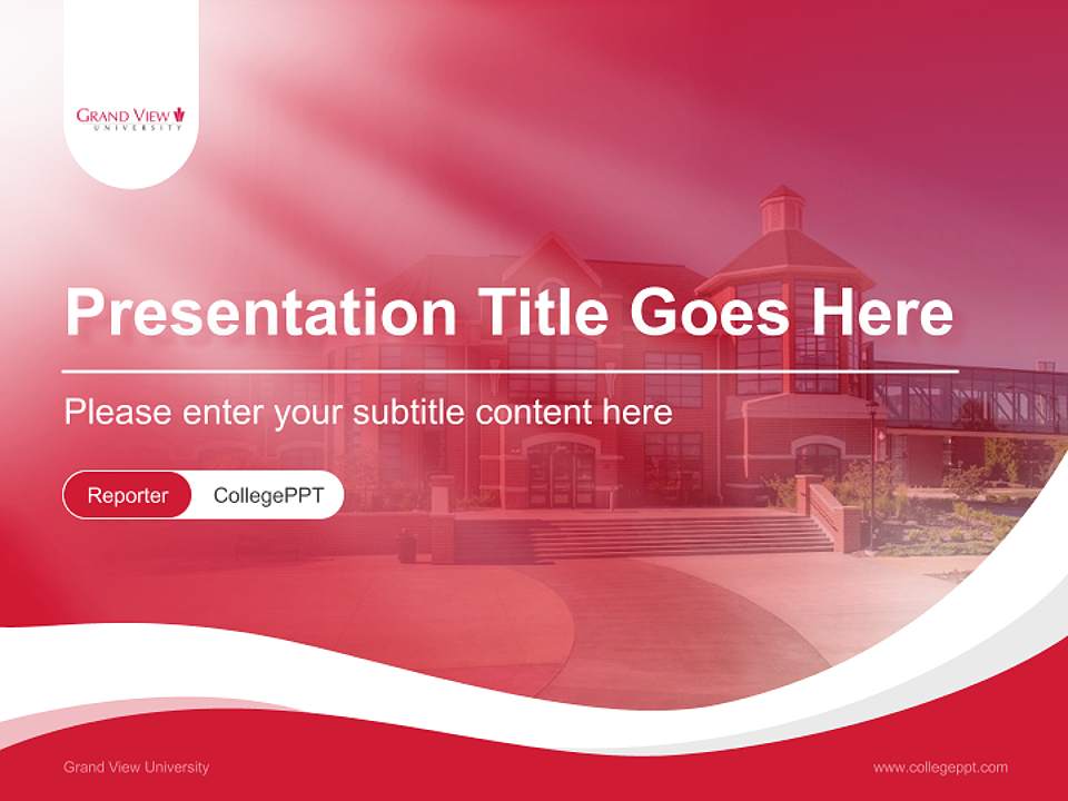 Grand View University Lecture Sharing and Networking Event PPT Template4:3 ratio PPT effect preview image4