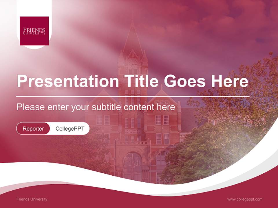 Friends University Lecture Sharing and Networking Event PPT Template4:3 ratio PPT effect preview image4