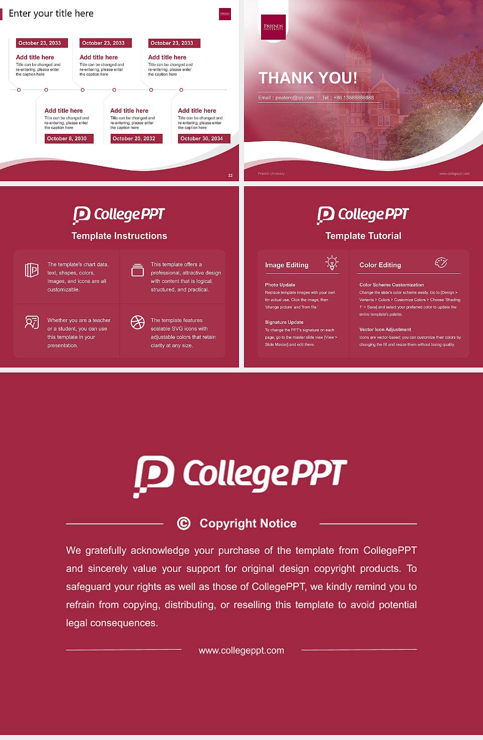 Friends University Lecture Sharing and Networking Event PPT Template4:3 ratio PPT effect preview image4