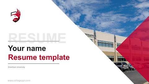 Grantham University Resume PPT Template