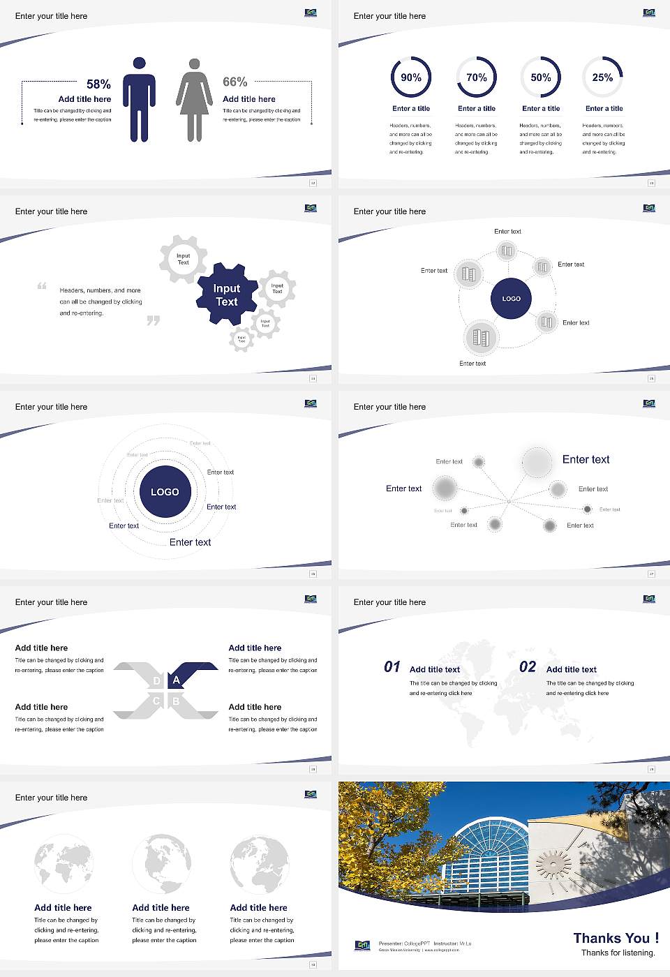 Grace Mission University Course/Courseware Creation PPT Template16:9 ratio PPT effect preview image4