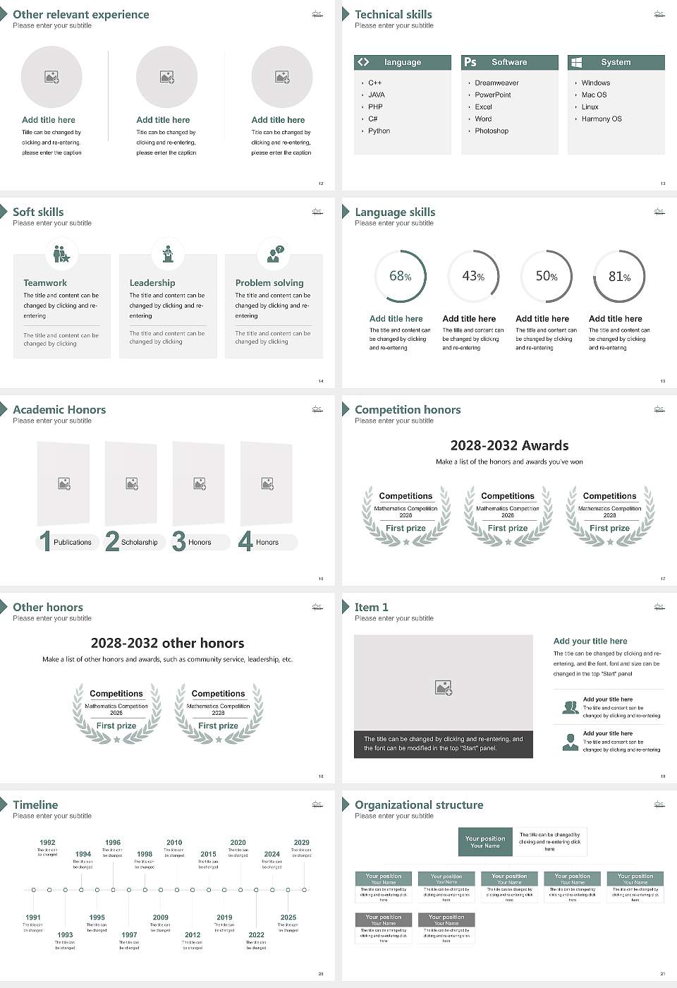 Great Basin College Resume PPT Template16:9 ratio PPT effect preview image3