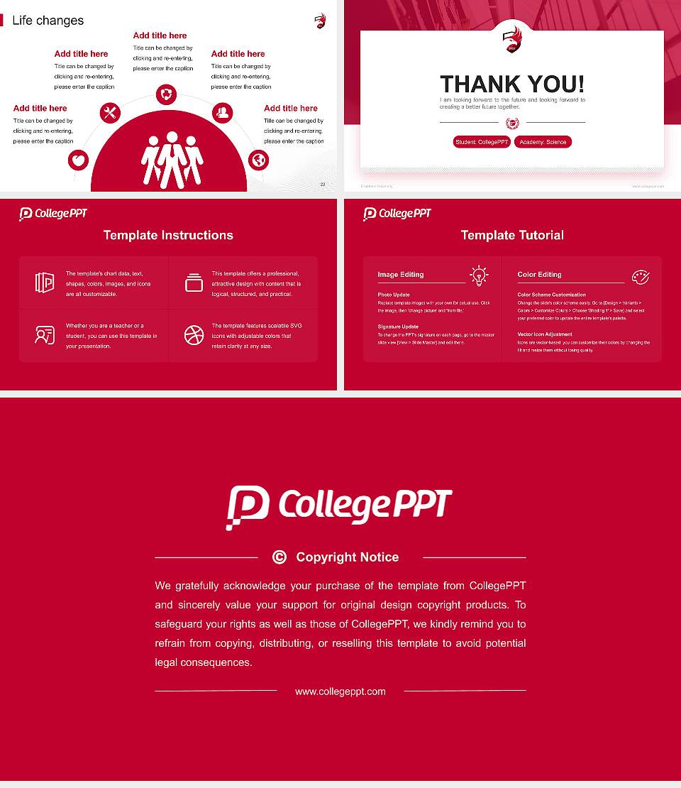 Grantham University National Scholarship Defense PPT Template16:9 ratio PPT effect preview image4