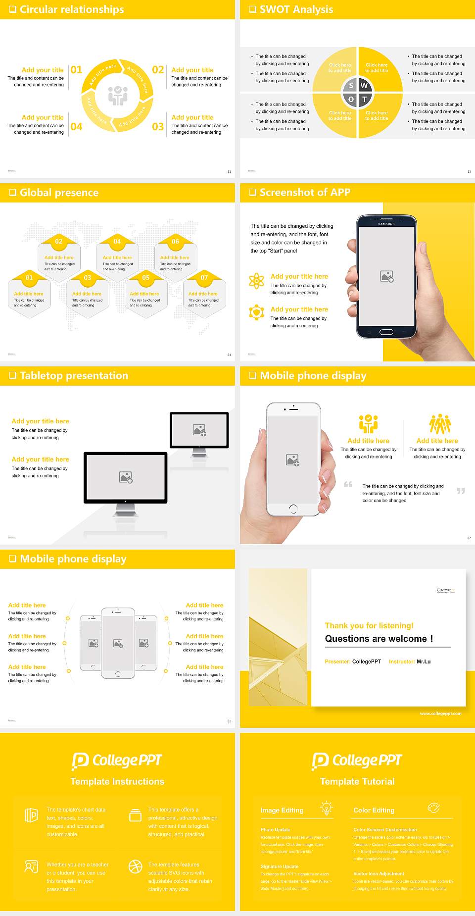 Gustavus Adolphus College General Purpose PPT Template4:3 ratio PPT effect preview image5