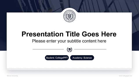Manna University National Scholarship Defense PPT Template