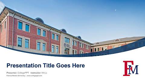 Francis Marion University Course/Courseware Creation PPT Template