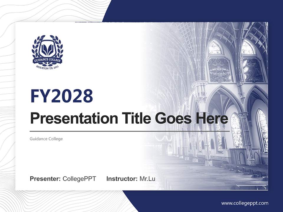 Guidance College Academic Presentation/Research Findings Report PPT Template4:3 ratio PPT effect preview image5