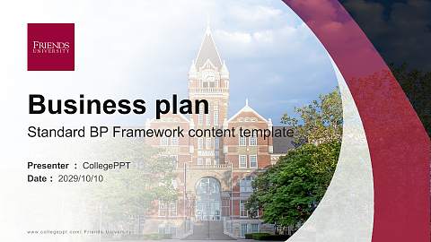 Friends University Competition/Entrepreneurship Contest PPT Template
