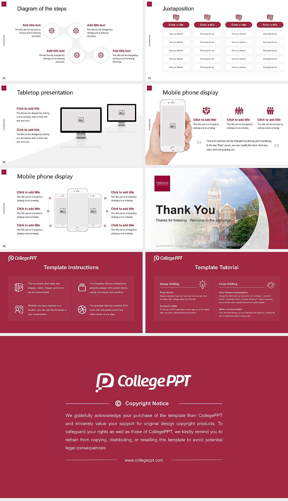 Friends University Competition/Entrepreneurship Contest PPT Template16:9 ratio PPT effect preview image9