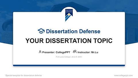 Fort Lewis College Graduation Thesis Defense PPT Template