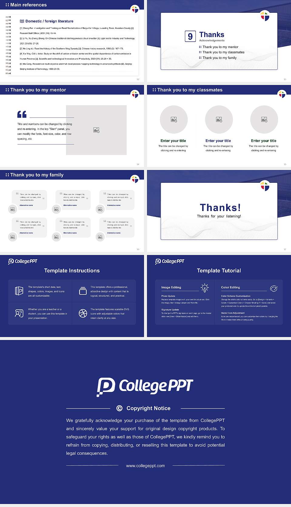 Great Lakes Christian College Graduation Thesis Defense PPT Template16:9 ratio PPT effect preview image7