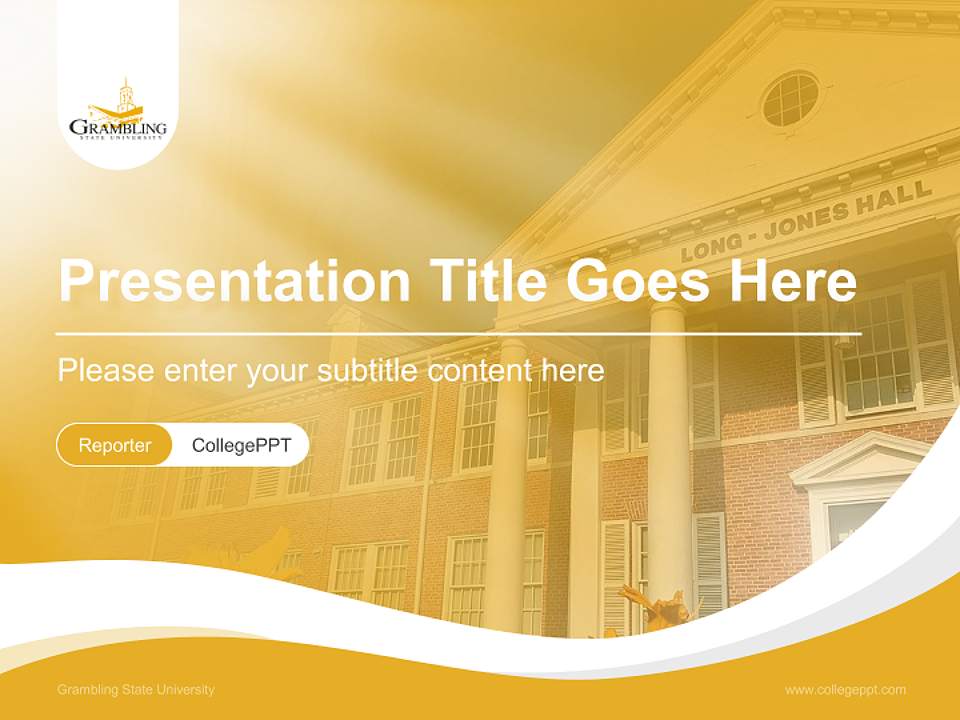 Grambling State University Lecture Sharing and Networking Event PPT Template4:3 ratio PPT effect preview image4