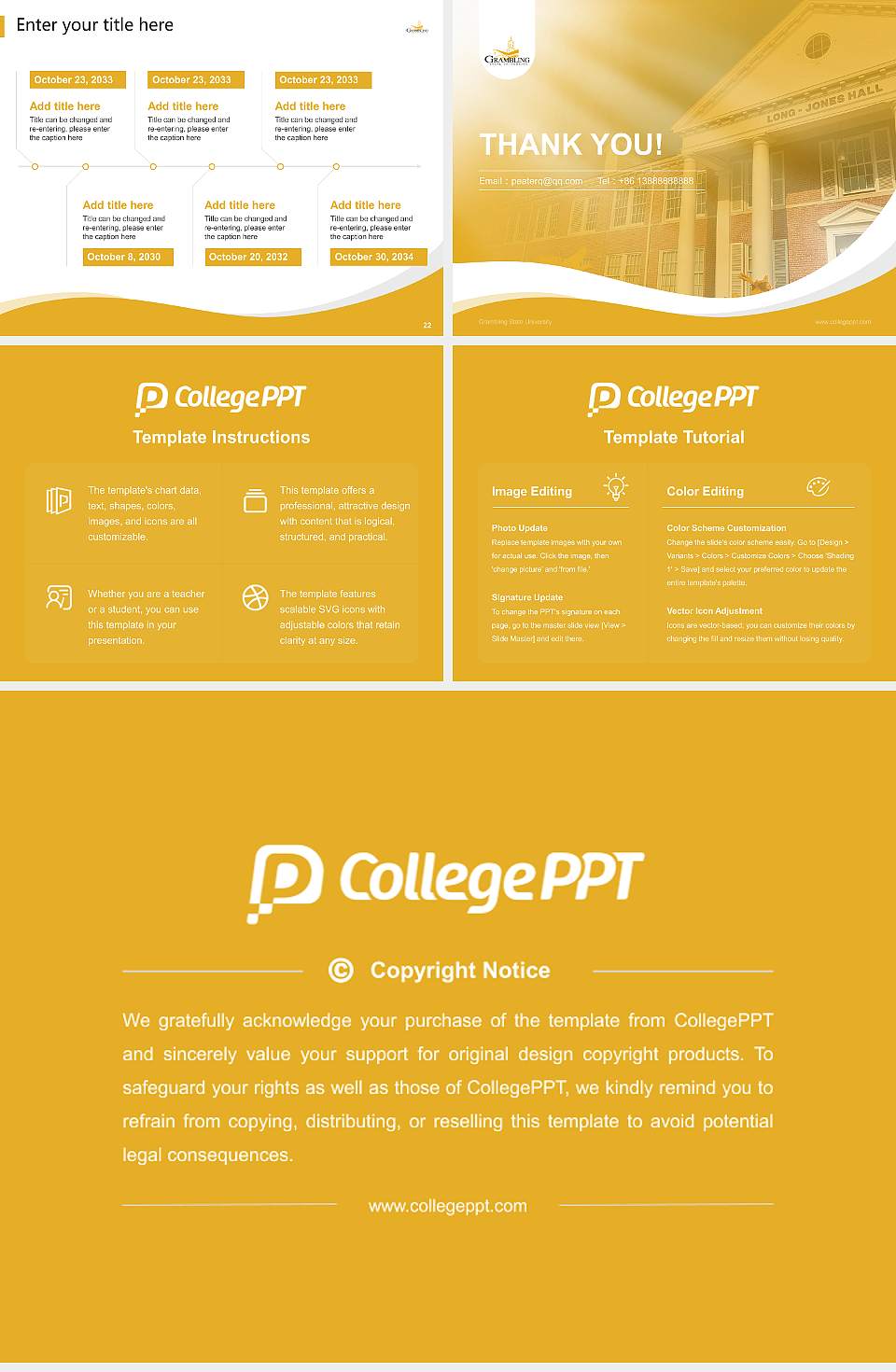Grambling State University Lecture Sharing and Networking Event PPT Template4:3 ratio PPT effect preview image4