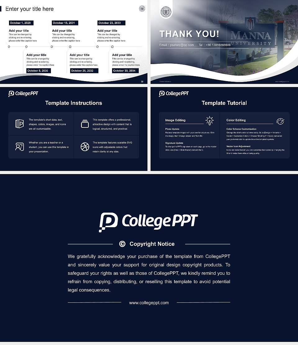 Manna University Lecture Sharing and Networking Event PPT Template16:9 ratio PPT effect preview image4