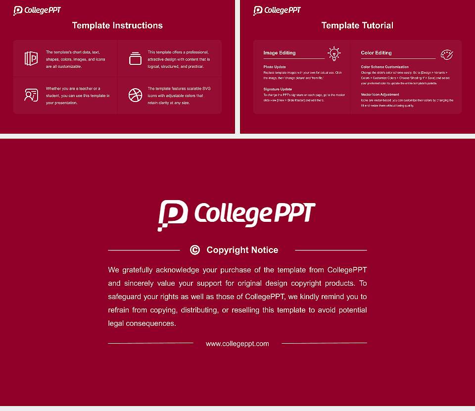 Fordham University Academic Presentation/Research Findings Report PPT Template16:9 ratio PPT effect preview image5