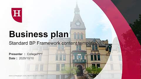 Hamline University Competition/Entrepreneurship Contest PPT Template