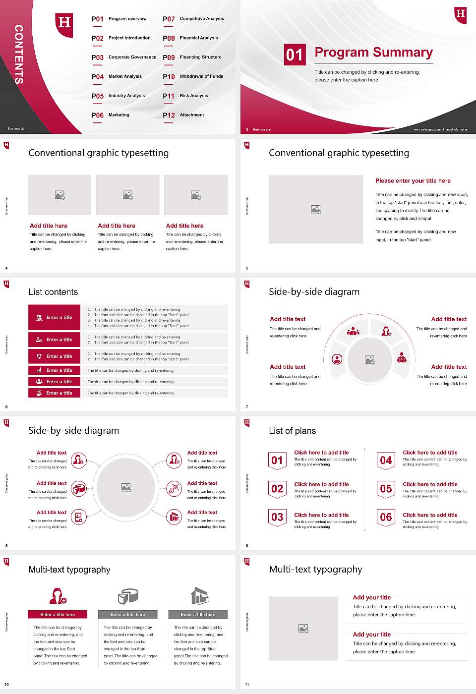 Hamline University Competition/Entrepreneurship Contest PPT Template16:9 ratio PPT effect preview image2