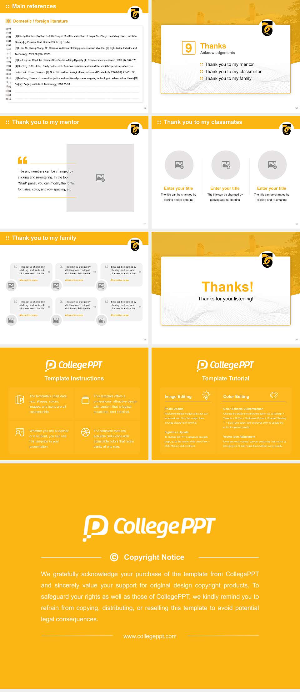 Framingham State University Graduation Thesis Defense PPT Template4:3 ratio PPT effect preview image7