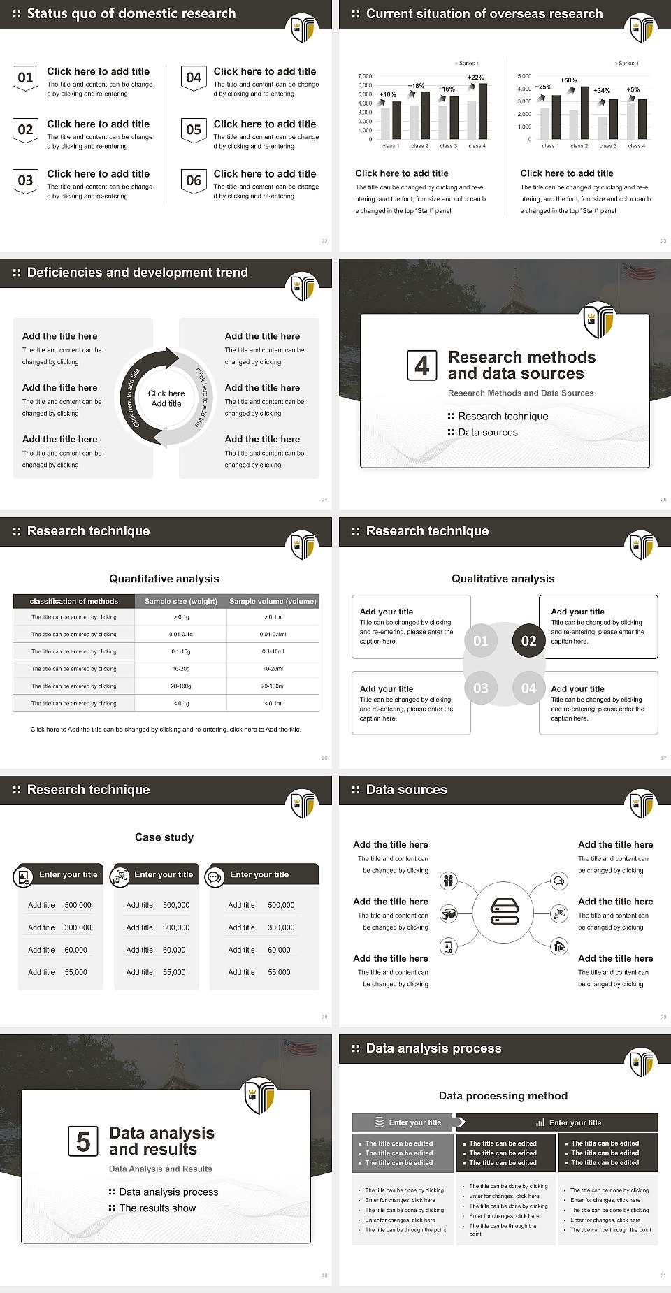 Geneva College Graduation Thesis Defense PPT Template4:3 ratio PPT effect preview image4