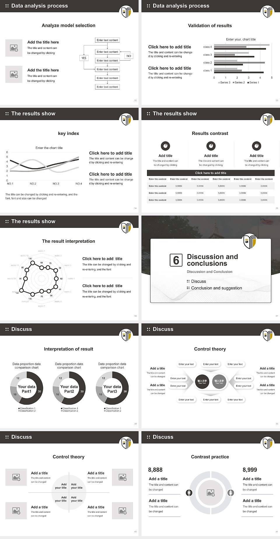 Geneva College Graduation Thesis Defense PPT Template4:3 ratio PPT effect preview image5