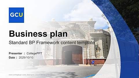 Georgian Court University Competition/Entrepreneurship Contest PPT Template