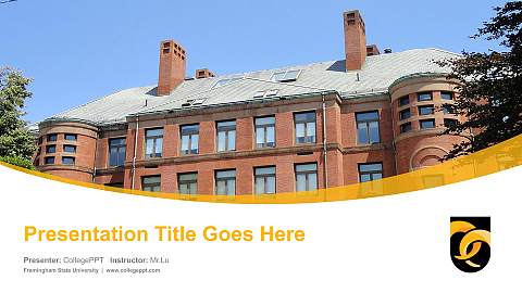 Framingham State University Course/Courseware Creation PPT Template