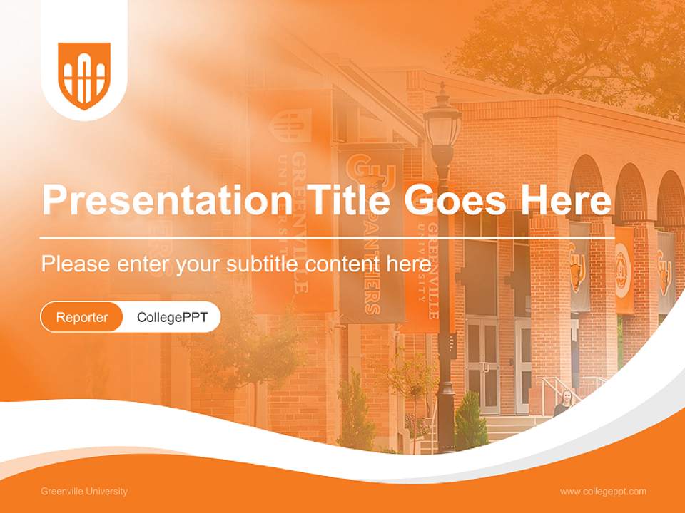 Greenville University Lecture Sharing and Networking Event PPT Template4:3 ratio PPT effect preview image4