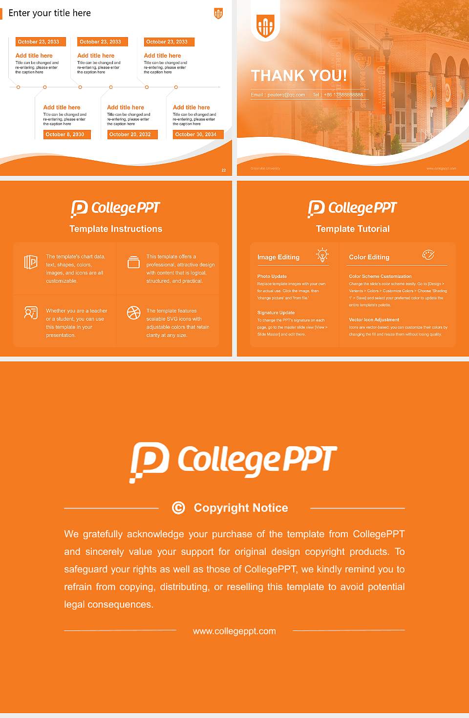 Greenville University Lecture Sharing and Networking Event PPT Template4:3 ratio PPT effect preview image4
