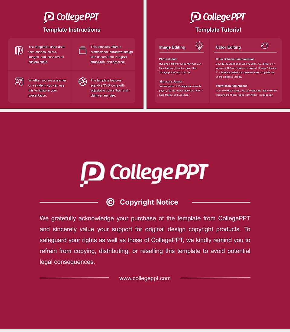 Hampden-Sydney College Course/Courseware Creation PPT Template4:3 ratio PPT effect preview image5