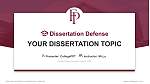 Franklin Pierce University Scriptieverdediging PPT-sjabloon