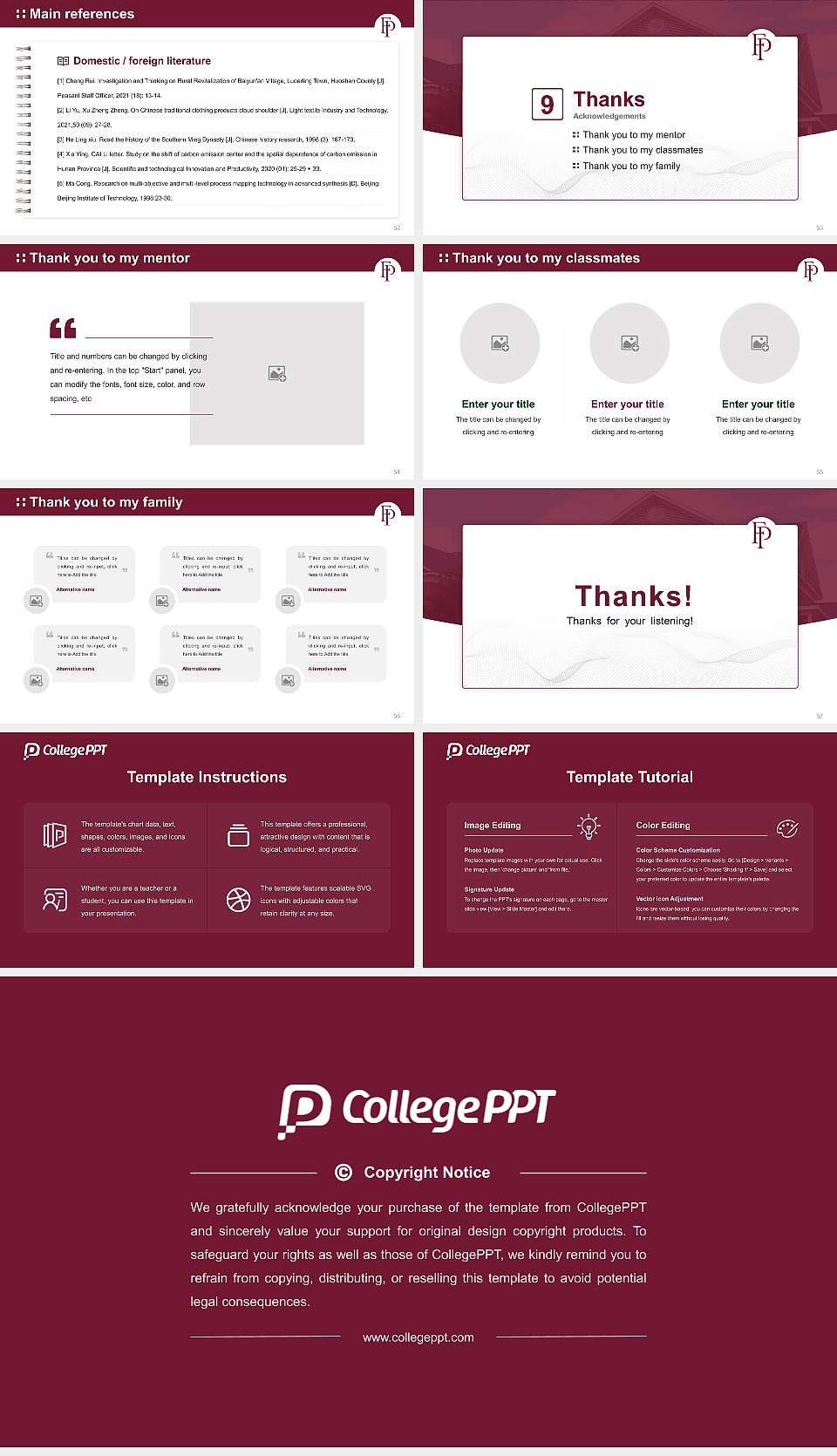 Franklin Pierce University Graduation Thesis Defense PPT Template16:9 ratio PPT effect preview image7