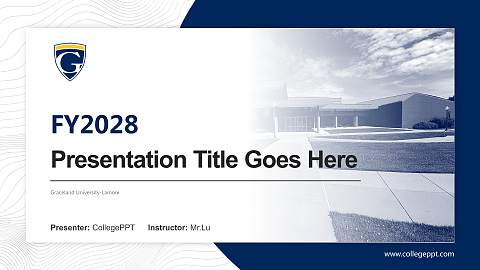 Graceland University-Lamoni Academic Presentation/Research Findings Report PPT Template