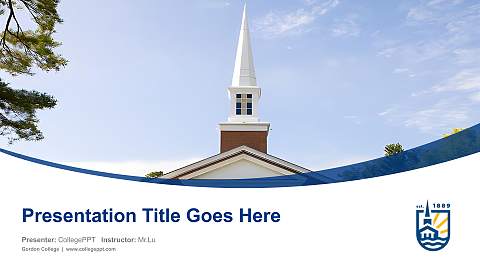 Gordon College Course/Courseware Creation PPT Template