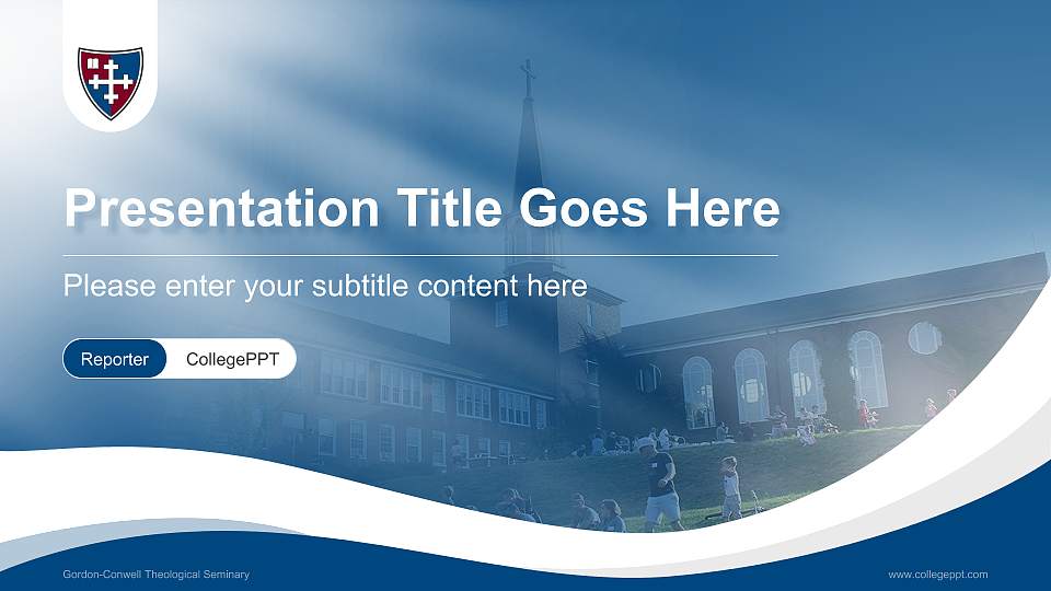 Gordon-Conwell Theological Seminary Lecture Sharing and Networking Event PPT Template16:9 ratio PPT effect preview image