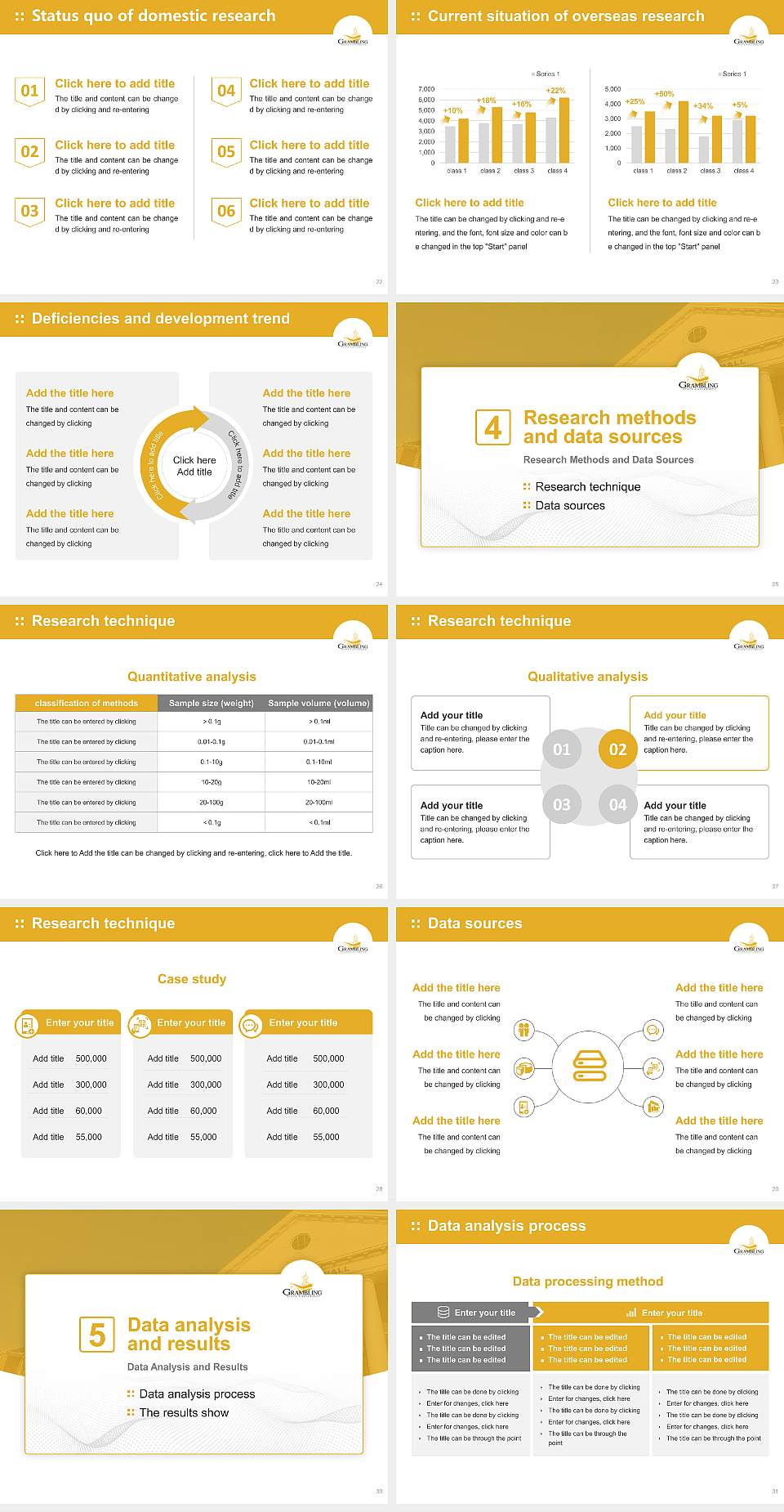 Grambling State University Graduation Thesis Defense PPT Template4:3 ratio PPT effect preview image4
