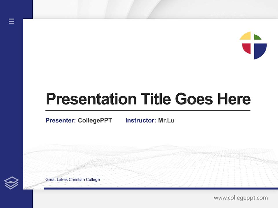 Great Lakes Christian College Thesis Proposal/Graduation Defense PPT Template4:3 ratio PPT effect preview image5