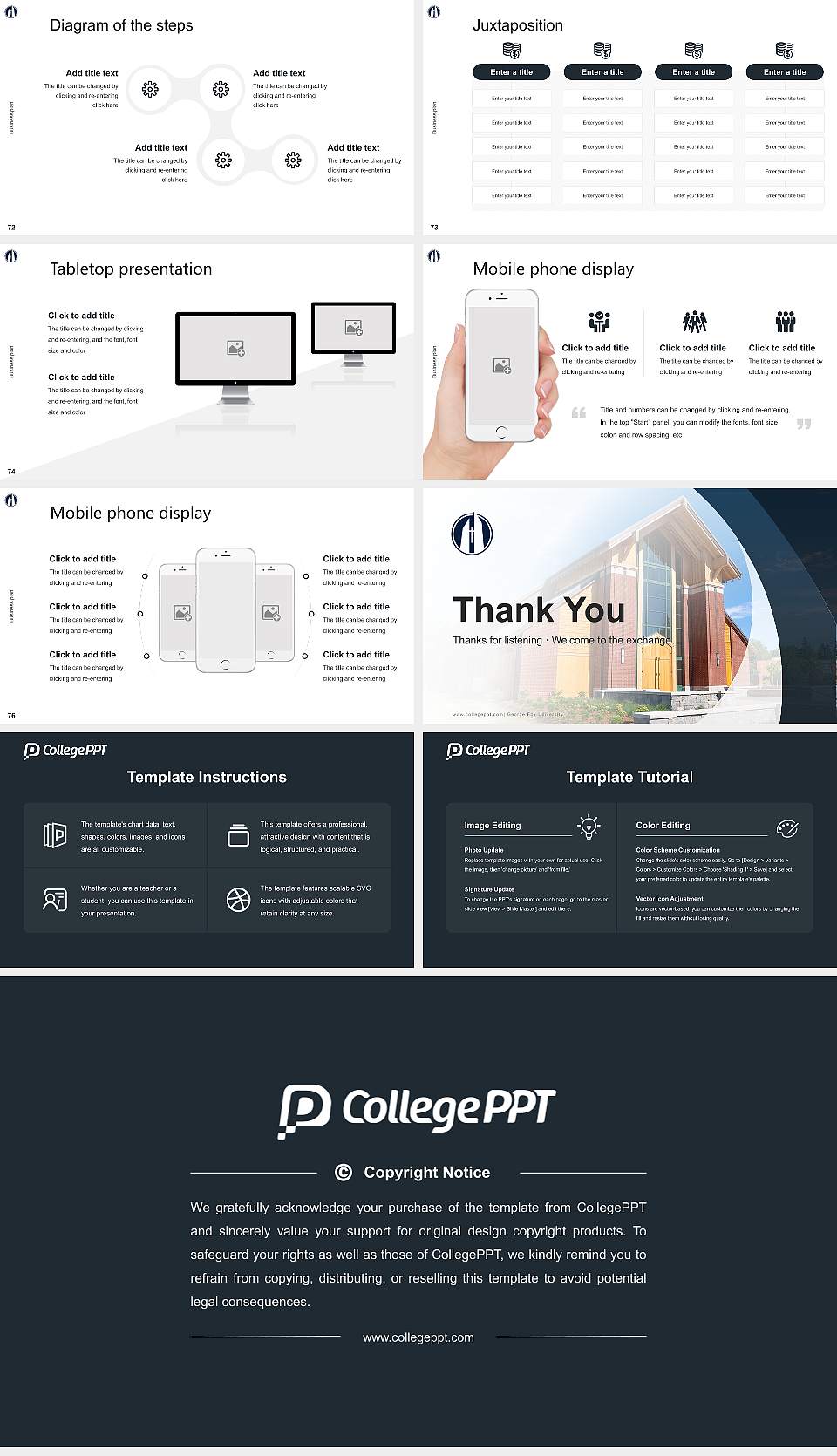 George Fox University Competition/Entrepreneurship Contest PPT Template16:9 ratio PPT effect preview image9