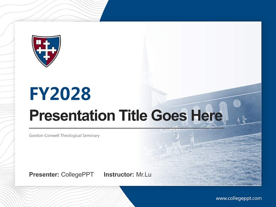 Gordon-Conwell Theological Seminary Academic Presentation/Research Findings Report PPT Template4:3 ratio PPT effect preview image5